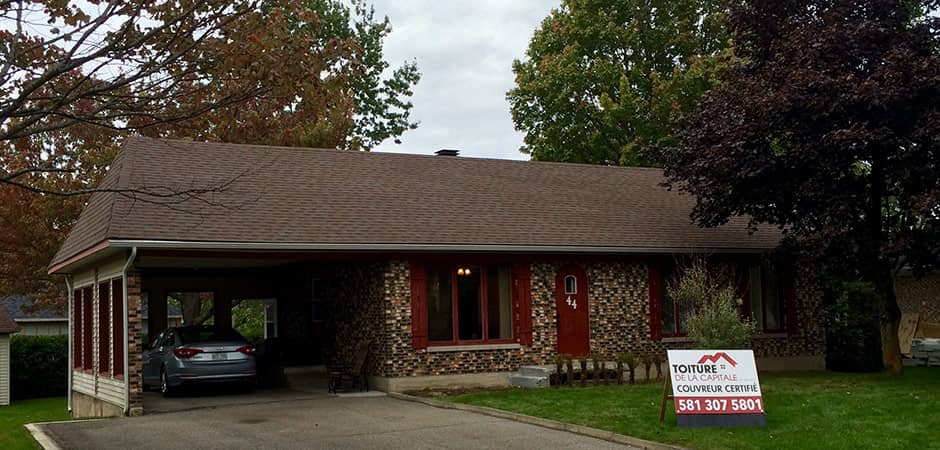 Installation of asphalt shingles Quebec Lévis Sainte-Foy