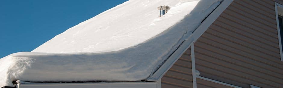Roof snow removal in Beauport